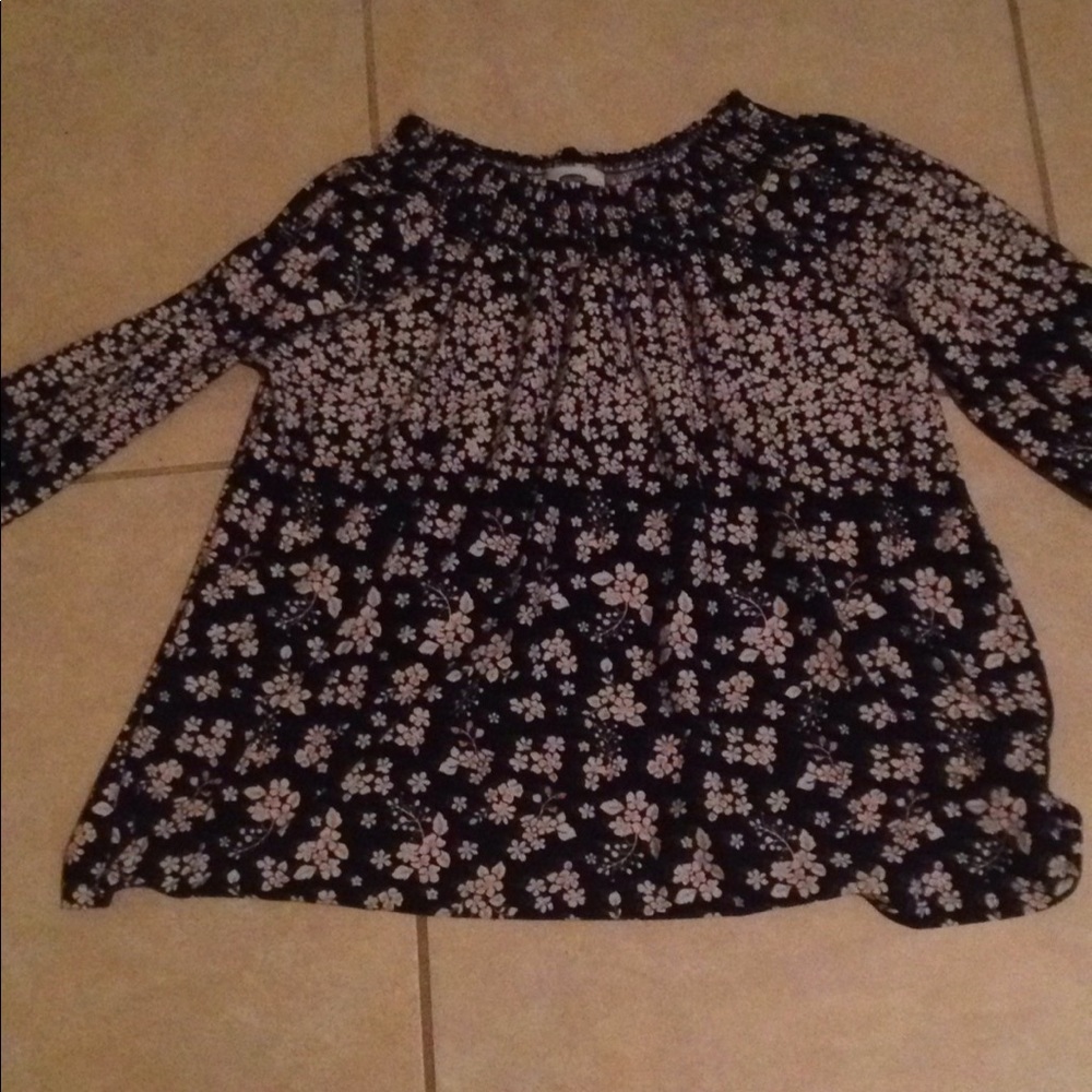 Long sleeve off the shoulder shirt